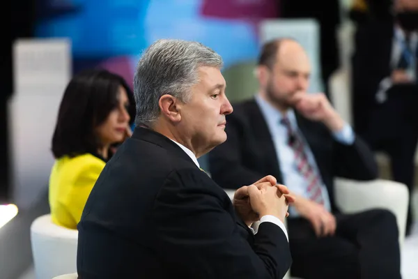 Halifax Canadá Noviembre 2021 Presidente Ucrania Petro Poroshenko Durante Foro —  Fotos de Stock