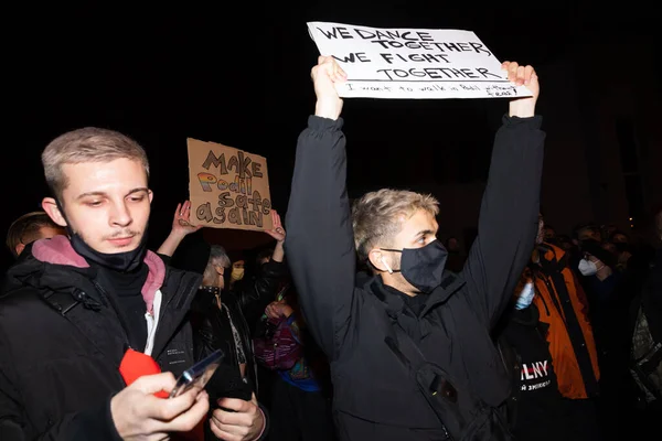 Kyiv Ukraine Listopada 2021 Protest Obwiniamy Policję Pobliżu Ministerstwa Spraw — Zdjęcie stockowe