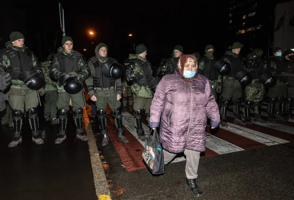 Kyiv Ukraine Nov 2021 Protest Blame Police Ministry Internal Affairs — Stock Photo, Image