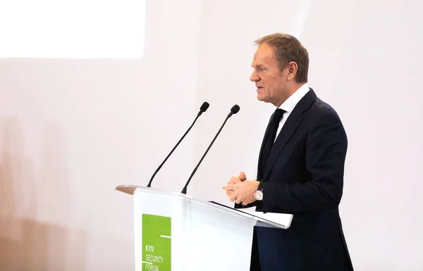 Kyiv Ukraine November 2021 Donald Tusk Kiev Security Forum Ukrainas — Stockfoto