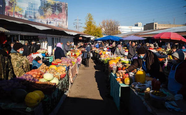 Kyiv Ucraina Ottobre 2021 Ultimo Giorno Del Bazar Demeevskij Kiev — Foto Stock