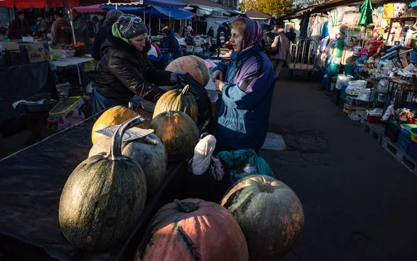 Kyiv Ukraine Oktober 2021 Laatste Dag Van Bazaar Demeevski Kiev — Stockfoto