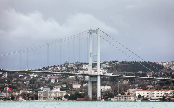 土耳其伊斯坦布尔博斯普鲁斯桥 伊斯坦布尔的最佳旅游胜地 伊斯坦布尔 土耳其首都 东部旅游城市 — 图库照片