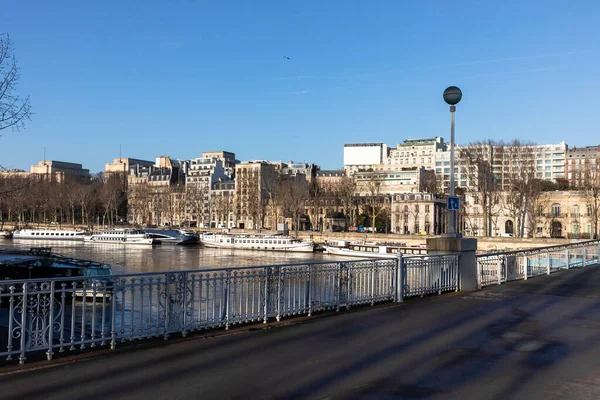 River Seine Στο Παρίσι Γαλλία Αρχιτεκτονική Και Ορόσημα Του Παρισιού — Φωτογραφία Αρχείου