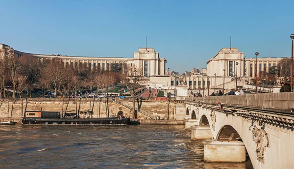 River Seine Στο Παρίσι Γαλλία Αρχιτεκτονική Και Ορόσημα Του Παρισιού — Φωτογραφία Αρχείου