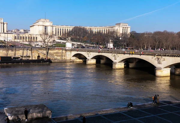 Paris Fransa Daki Seine Nehri Paris Mimarisi Simgeleri — Stok fotoğraf