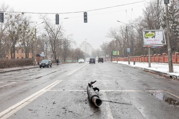 Kiew Ukraine Mar 2022 Krieg Russlands Gegen Die Ukraine Straßen — Stockfoto