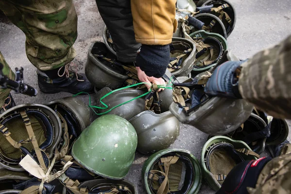 Quiiv Ucrânia Março 2022 Guerra Rússia Contra Ucrânia Membro Defesa — Fotografia de Stock