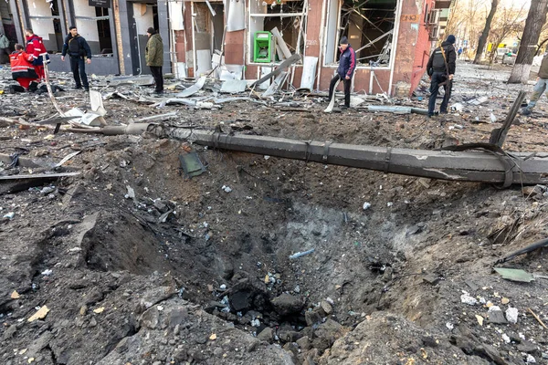 Quiiv Ucrânia Março 2022 Guerra Ucrânia Devastação Morte Nas Ruas — Fotografia de Stock