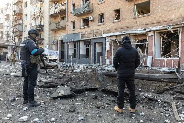 Kyiv Ucrania Mar 2022 Guerra Ucrania Devastación Muerte Las Calles —  Fotos de Stock