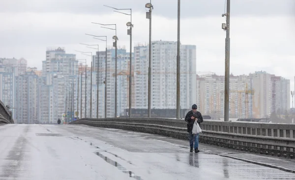 Kyiv Ucrania Mar 2022 Guerra Ucrania Calles Vacías Kiev Tiempos — Foto de Stock