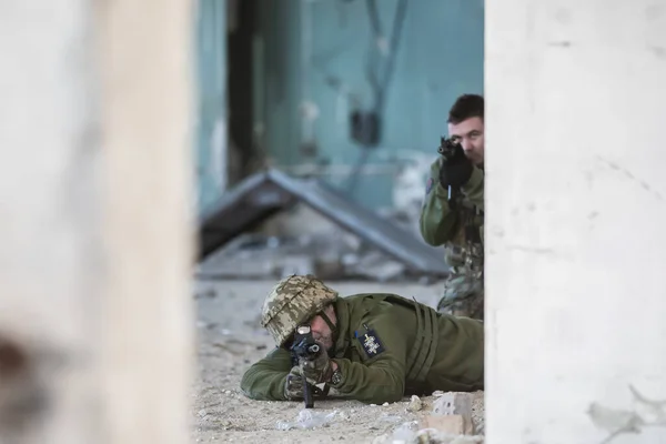 Quiiv Ucrânia Março 2022 Guerra Rússia Contra Ucrânia Exercícios Formação — Fotografia de Stock