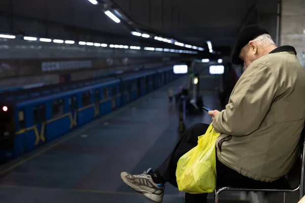 Kiew Ukraine Mar März 2022 Krieg Der Ukraine Die Bahn — Stockfoto