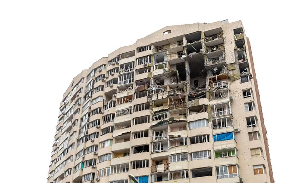 Chernihiv Ukrajina Duben 2022 Válka Ukrajině Chaos Zničené Domy Ulicích — Stock fotografie