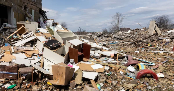 Het Eerste Keer Dat Dit Zeg 2022 Vernietigde Kleuterschool Als — Stockfoto