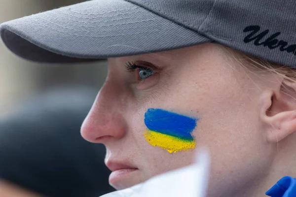 Kyiv Ukraine May 2022 Wifes Mothers Kids Ukrainian Soldiers Members — Stock Photo, Image