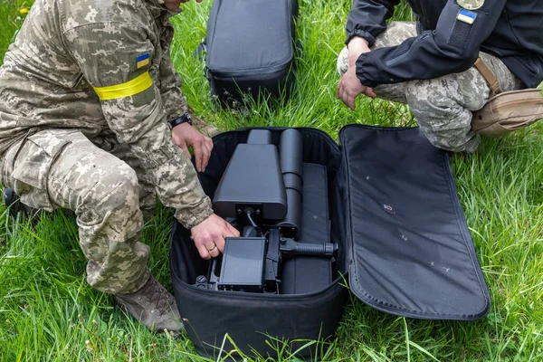 Kyiv Ucrania Mayo 2022 Rifle Antidrones Comprado Con Fondos Recaudados — Foto de Stock