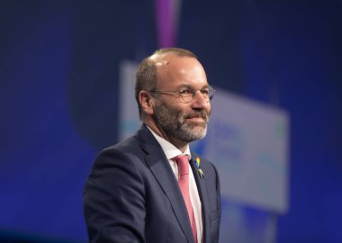 ROTTERDAM, NETHERLANDS - 31 Mayıs 2022: Manfred Weber EPP Başkanı seçildi. Avrupa Halk Partisi Kongresi Manfred Weber 'i EPP Başkanı olarak seçti. Donald Tusk 'ın yerine geçti..