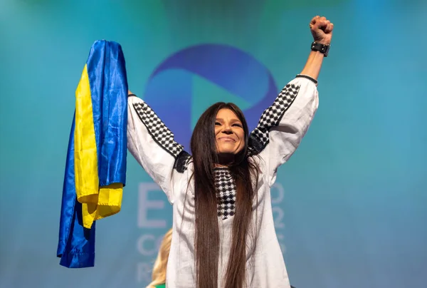 Rotterdam Netherlands Mayıs 2022 Ruslana Lyzhychko Ünlü Ukraynalı Şarkıcı Eurovision — Stok fotoğraf