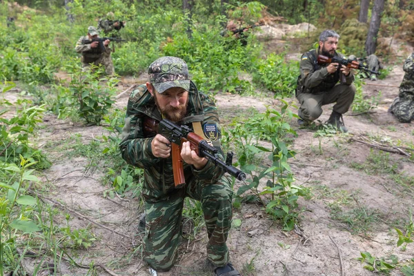 Kyiv Ukraine Juin 2022 Guerre Ukraine Entraînement Combat Des Membres — Photo