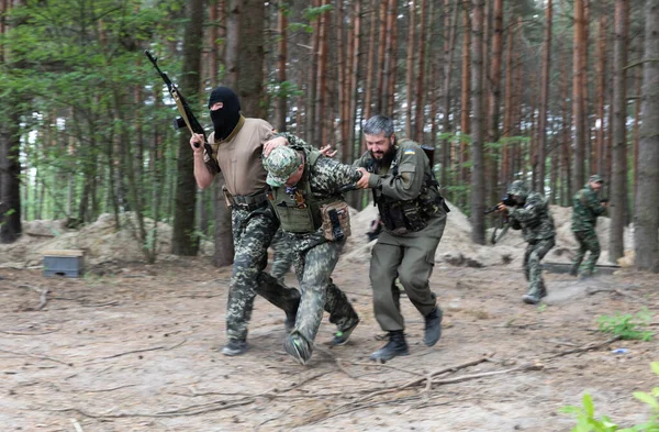 Kiew Ukraine Jun 2022 Krieg Der Ukraine Kampftraining Der Mitglieder — Stockfoto