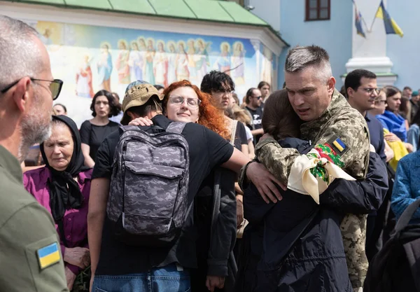 Kyiv Ukraina Juni 2022 Krig Ukraina Den Fallne Soldaten Och — Stockfoto