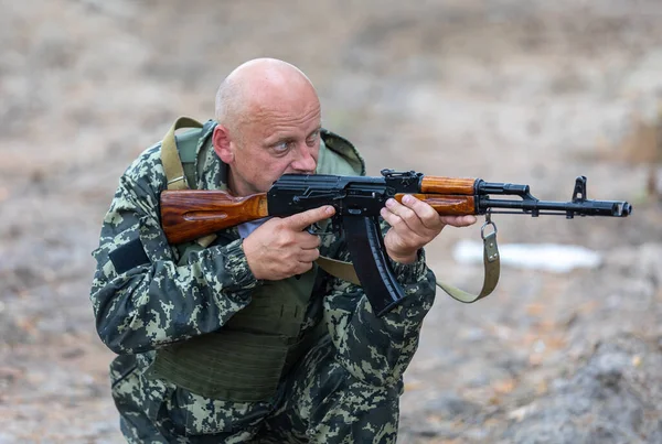 Bucha Ukraine Jun 2022 Members Bucha Territorial Defence Unit Support — Stock Photo, Image