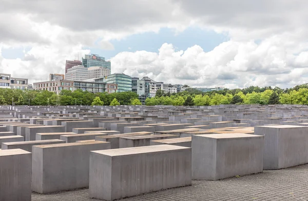 Berlim Alemanha Junho 2022 Vista Memorial Aos Judeus Assassinados Europa — Fotografia de Stock