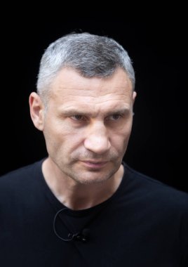 KYIV, UKRAINE - Temmuz. 06, 2022: Vitali Klitschko Ukraynalı bir politikacı ve eski profesyonel boksör. Kyiv belediye başkanı ve Kyiv Şehir İdaresi başkanı.