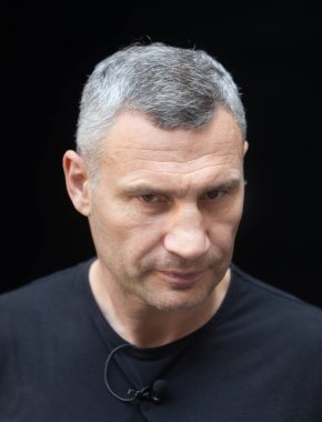 KYIV, UKRAINE - Temmuz. 06, 2022: Vitali Klitschko Ukraynalı bir politikacı ve eski profesyonel boksör. Kyiv belediye başkanı ve Kyiv Şehir İdaresi başkanı.