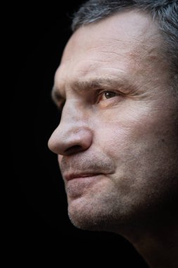 KYIV, UKRAINE - Temmuz. 06, 2022: Vitali Klitschko Ukraynalı bir politikacı ve eski profesyonel boksör. Kyiv belediye başkanı ve Kyiv Şehir İdaresi başkanı.