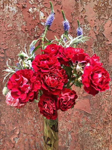Romantisch Boeket Bloemen Van Het Platteland Home Decor Bloemen Regelen — Stockfoto