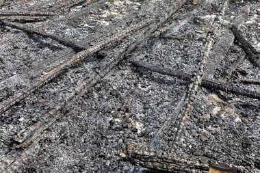 KHARKIV, UKRAINE - Aug. 01, 2022: Burnt and damaged city hospital in the historical building in Kharkiv. Destroyed building in historical downtown as a consequences of Russian shelling in Kharkiv
