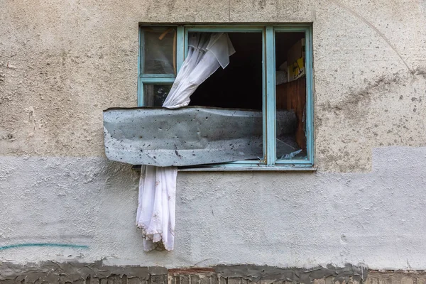 Kharkiv Ukraine Aug 2022 Destroyed Building Historical Downtown Consequences Russian — Zdjęcie stockowe