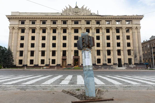 Kharkiv Ukraine Jul 2022 Freedom Square Kharkiv Russian Invasion Ukraine — Photo