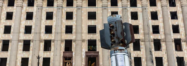 Kharkiv Ukraine Jul 2022 Freedom Square Kharkiv Russian Invasion Ukraine — Stock Photo, Image