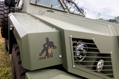 DONETSK Reg, UKRAINE - Aug. 10, 2022:  A batch of 11 new Italian-made MLS SHIELD armored vehicles bought by the Poroshenko fund delivered to the Airborne Assault Forces of Ukraine