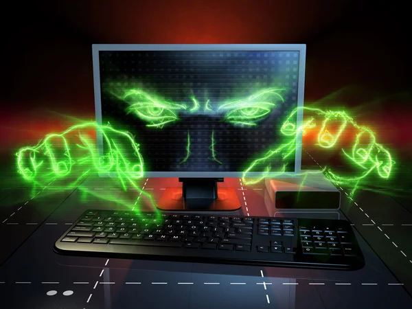 Cyber Ataque — Fotografia de Stock