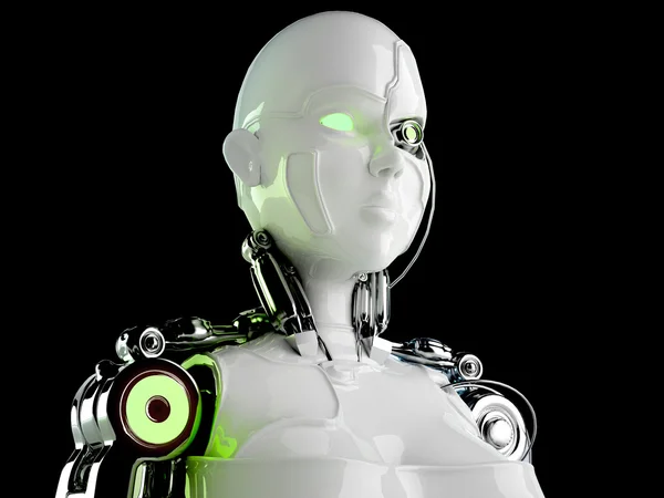 Robot android nő — Stock Fotó