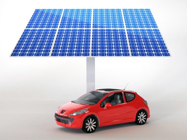 arabalar için güneş paneli