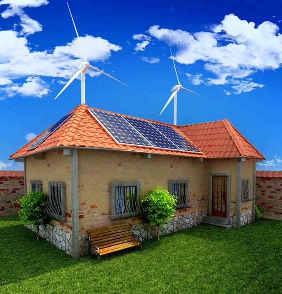 Casa concepto de ahorro de energía — Foto de Stock