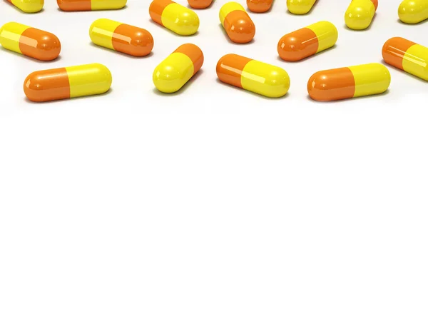 Medical background of pills — Stock Photo, Image