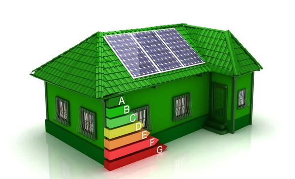 Casa concetto di risparmio energetico — Foto Stock