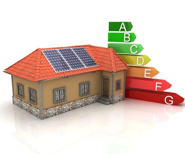 Концепція енергозбереження будинку — стокове фото