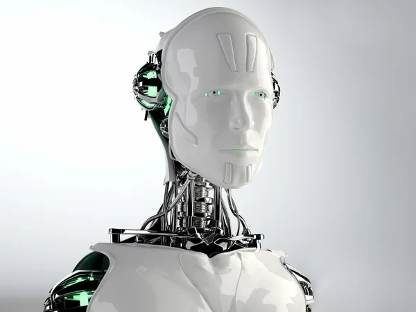 Robot android uomini — Foto Stock