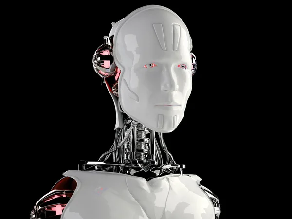 Robot androide hombres — Foto de Stock