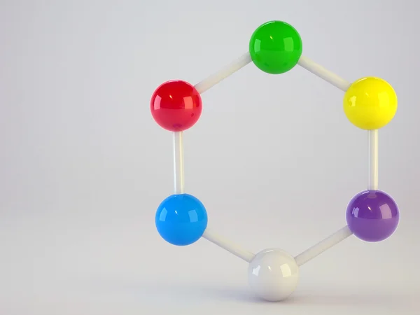 Formação de moléculas médicas — Fotografia de Stock