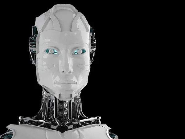 Robot android kadınlar — Stok fotoğraf