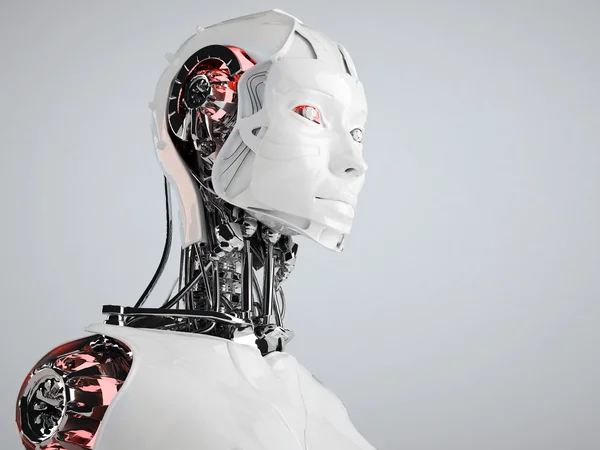 Robota android kobiet — Zdjęcie stockowe