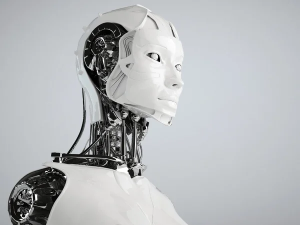 Женщины-роботы-андроиды — стоковое фото